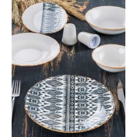 Snow 6 Person 23 Piece Porcelain Dinnerware Set